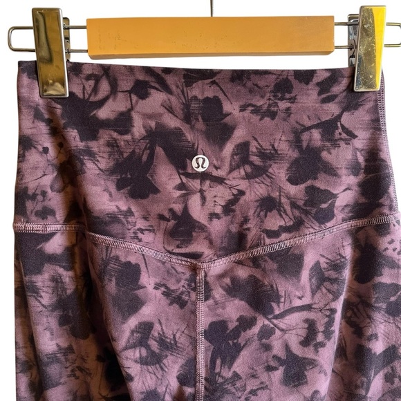 Lululemon Align Pant 28" US 4 Mini Dusk Floral Antique Bark Black - Picture 4 of 7
